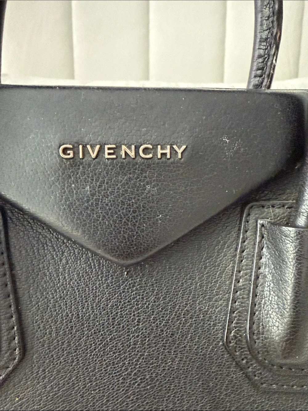 Givenchy Black Leather Satchel with Top Handles